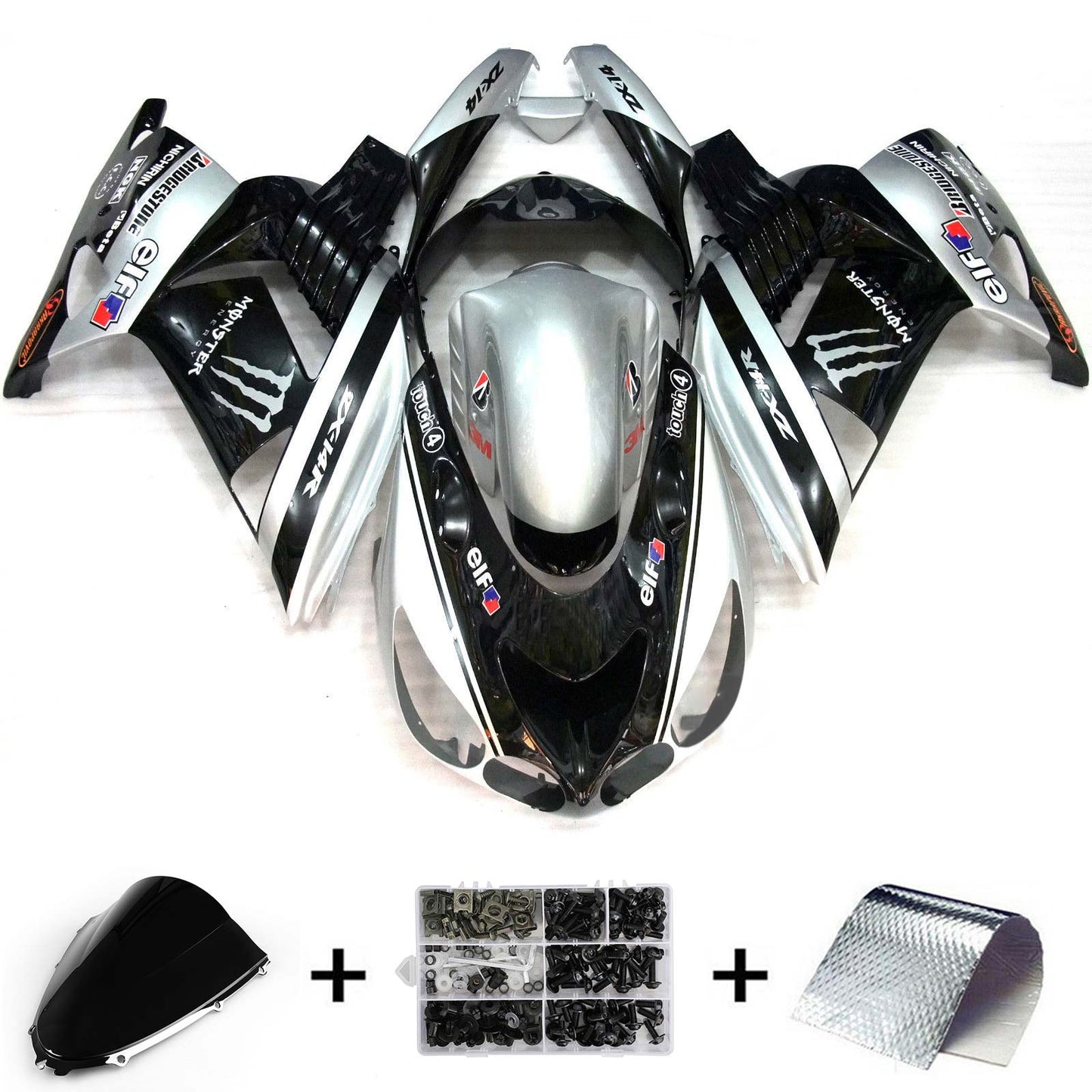 2006-2011 Kawasaki ZX14R Fairing Kit Bodywork Plastic ABS