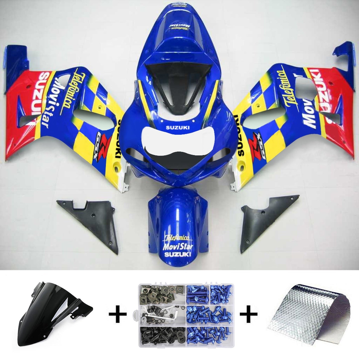 2001-2003 Suzuki GSXR750 Fairing Kit Bodywork Plastic ABS