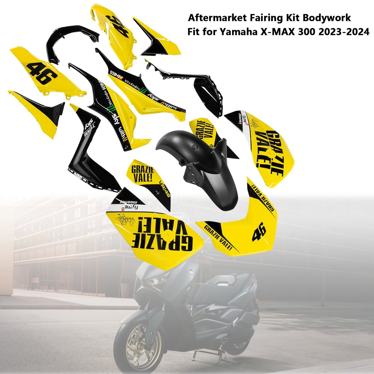 2023-2024 Yamaha X-MAX 300 XMAX Fairing Kit