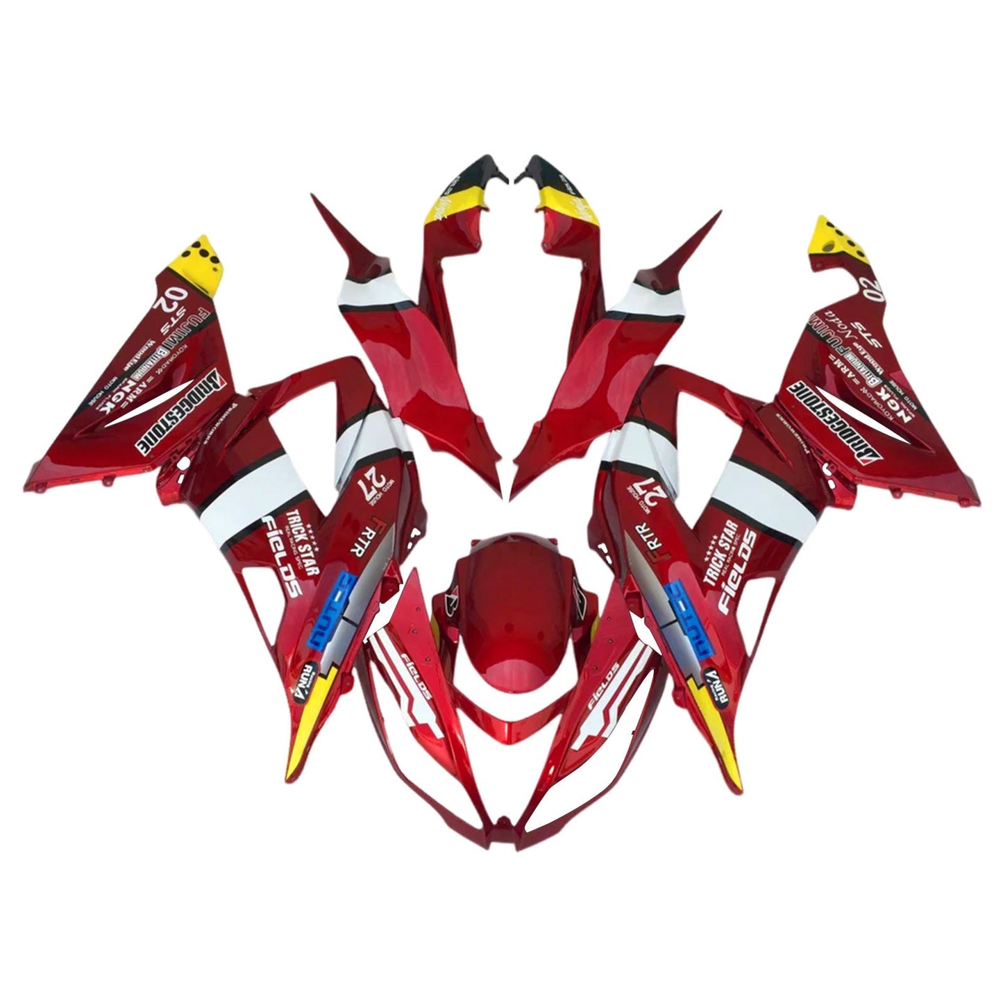 2013-2018 Kawasaki ZX6R 636 Fairing Kit Bodywork Plastic ABS
