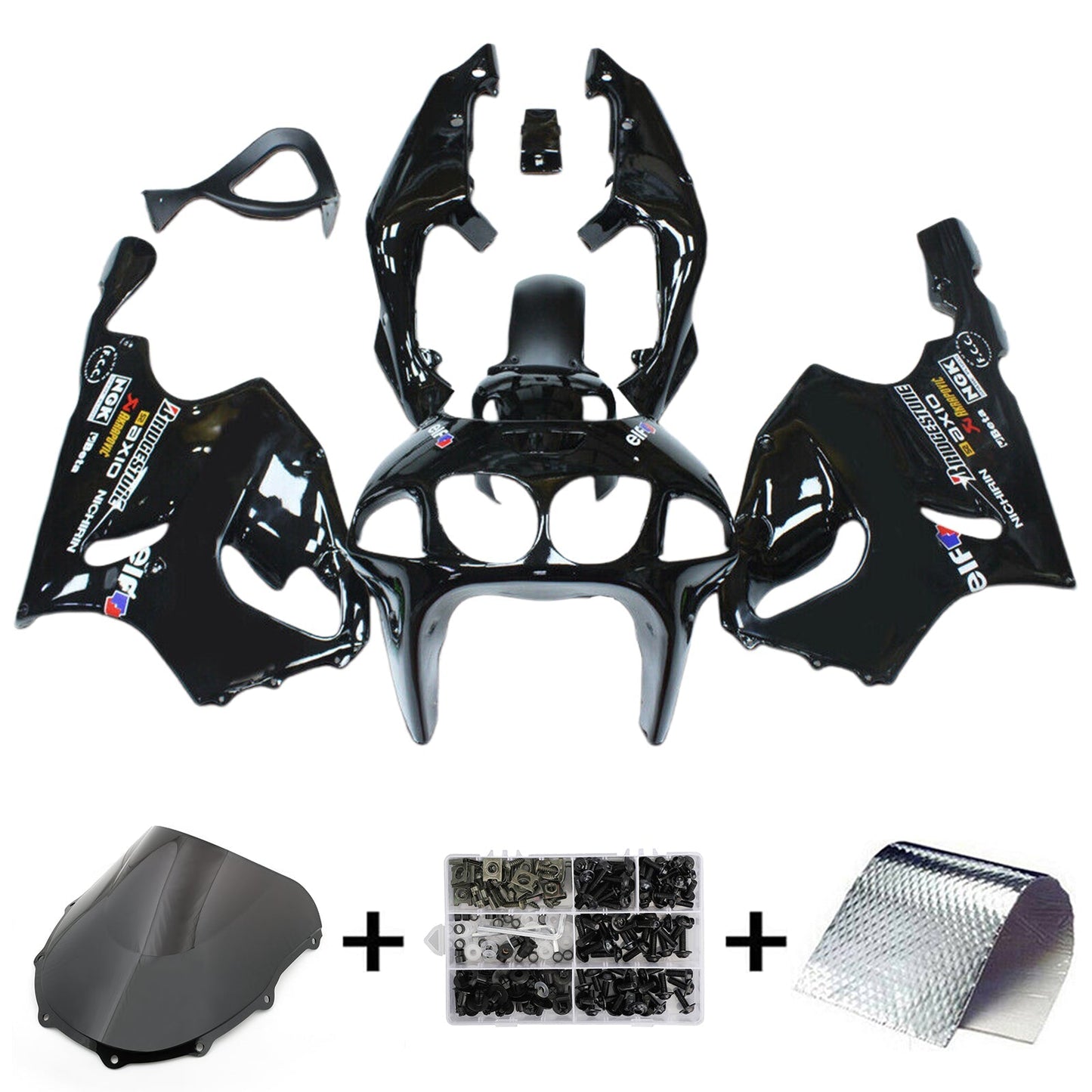 1996-2003 Kawasaki ZX-7R Fairing Kit Bodywork Plastic ABS