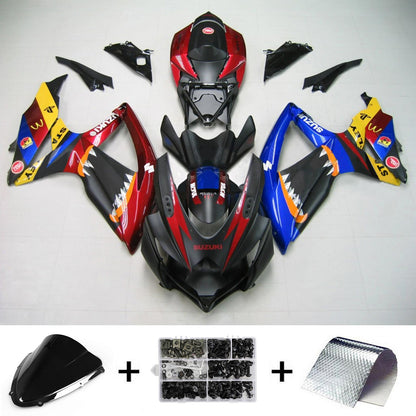 2008-2010 Suzuki GSXR 600/750 Fairing Kit Bodywork Plastic ABS K8