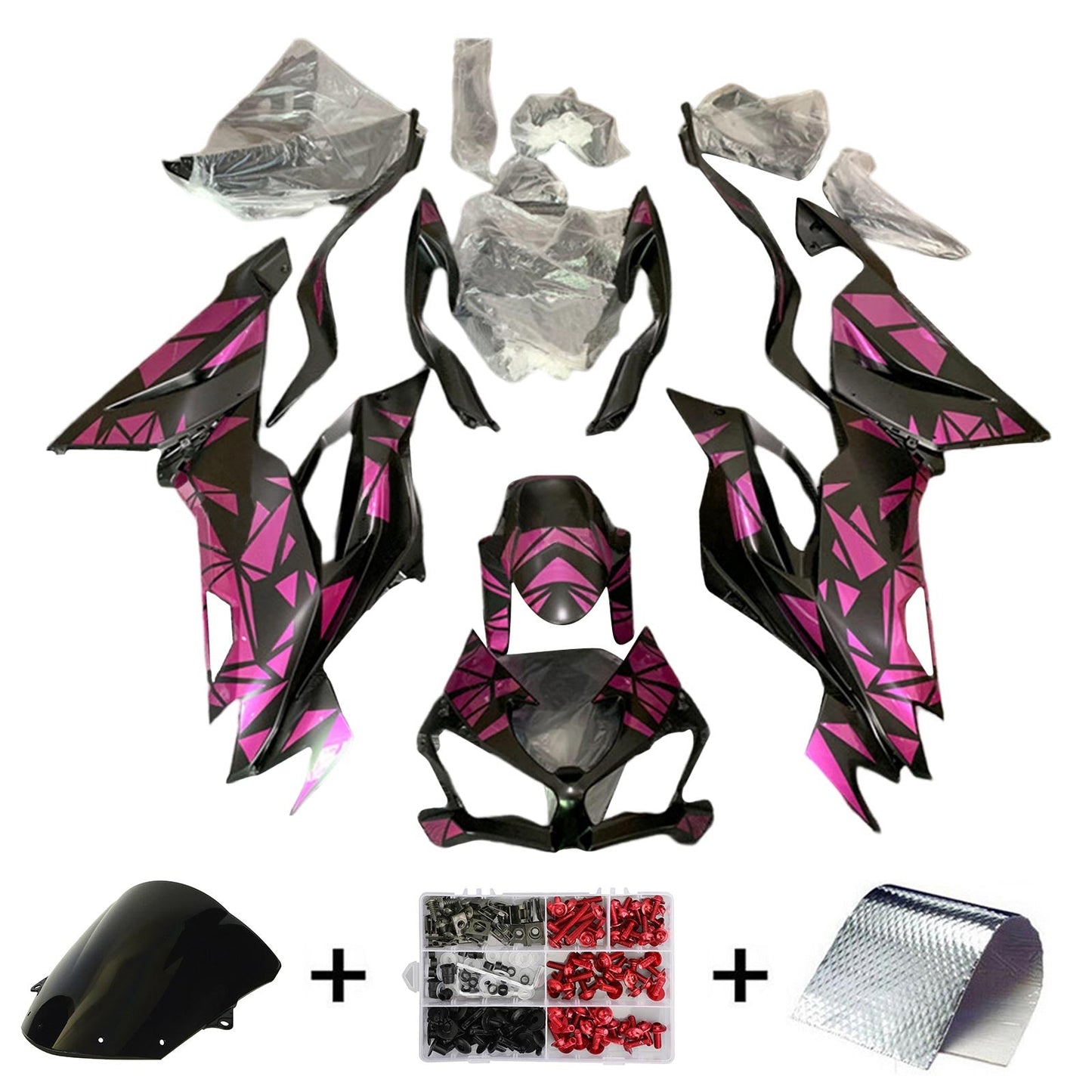 2019-2023 Kawasaki ZX6R Fairing Kit Bodywork Plastic ABS