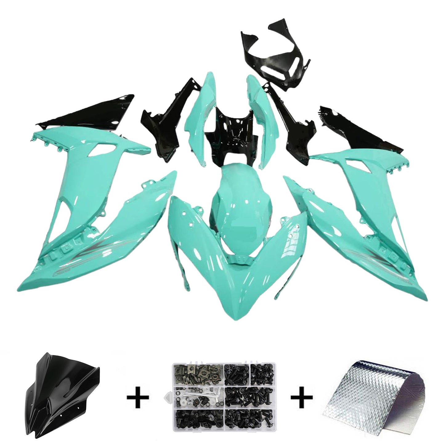 2017-2019 Kawasaki ER6F/Ninja650R Fairing Kit Bodywork Plastic ABS