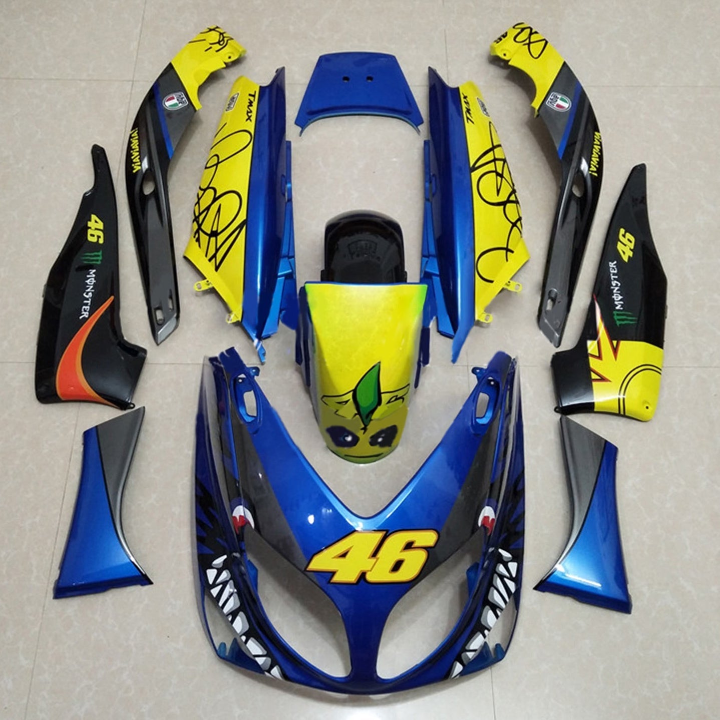 2001-2007 Yamaha T-Max Fairing Kit Bodywork Plastic ABS