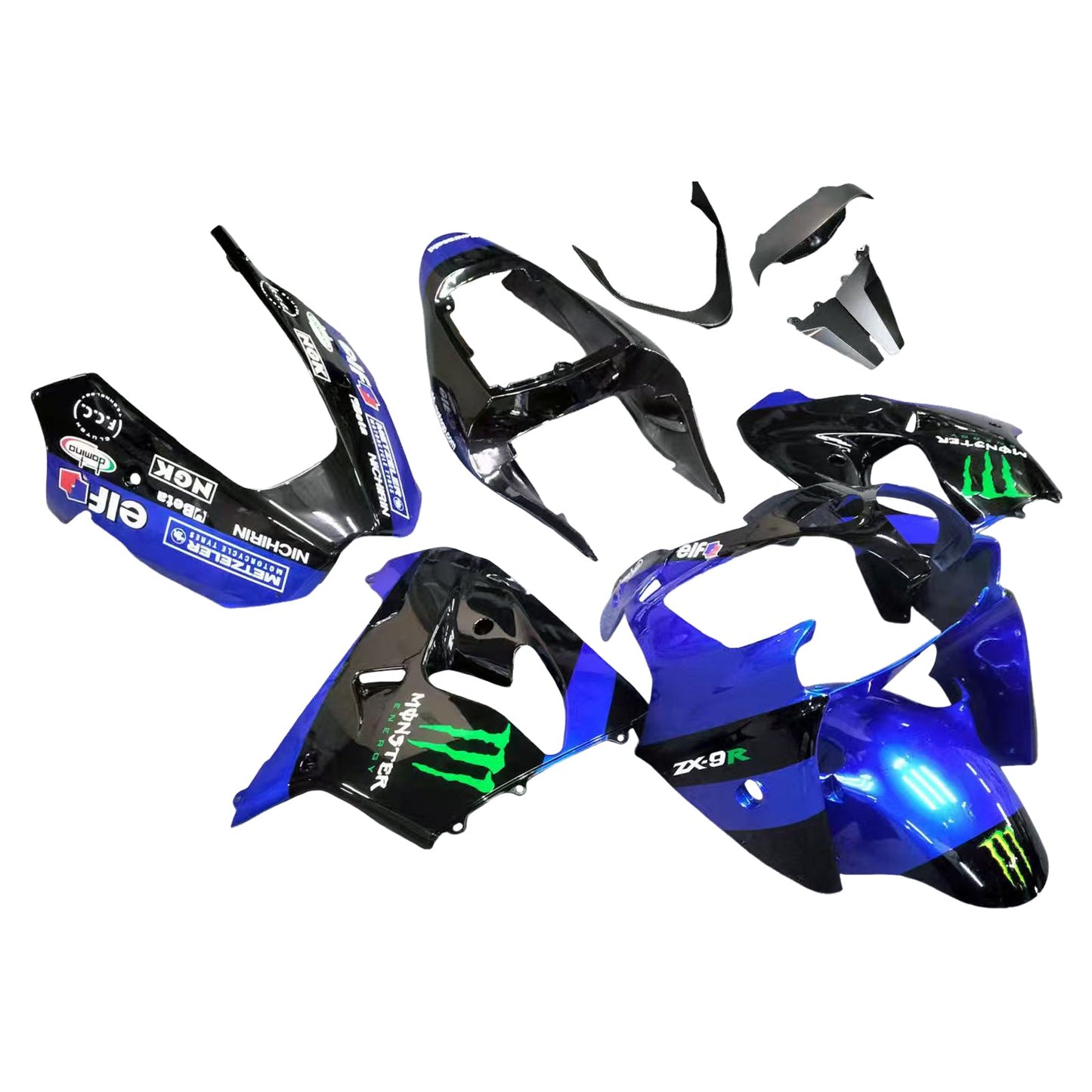 2002-2003 Kawasaki ZX9R Fairing Kit Bodywork Plastic ABS