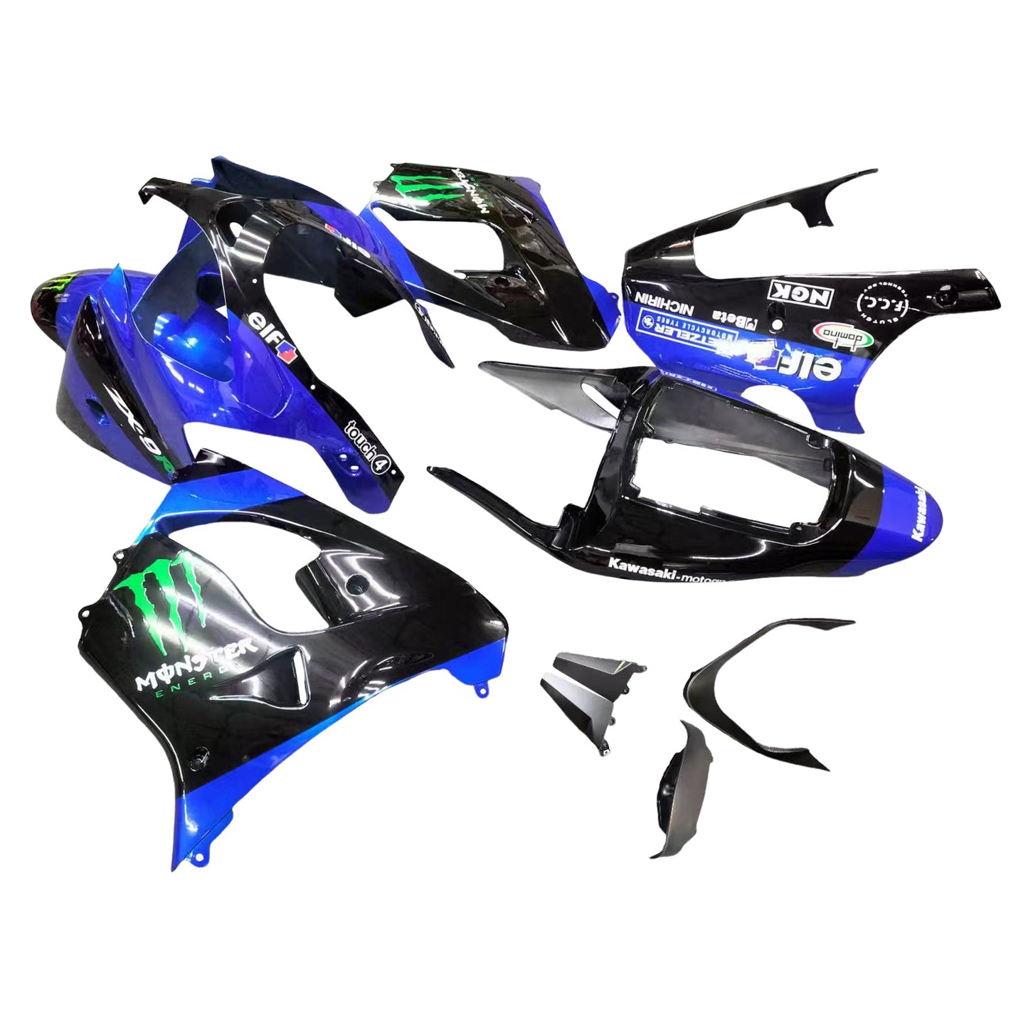 2002-2003 Kawasaki ZX9R Fairing Kit Bodywork Plastic ABS