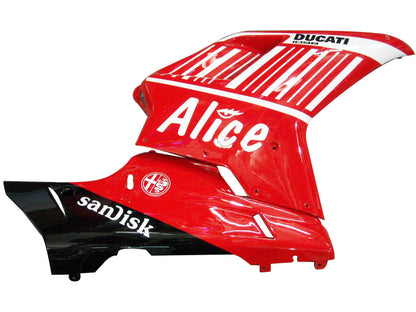 2007-2012 Fairings for Ducati 1098 1198 848 Red Alice  Generic