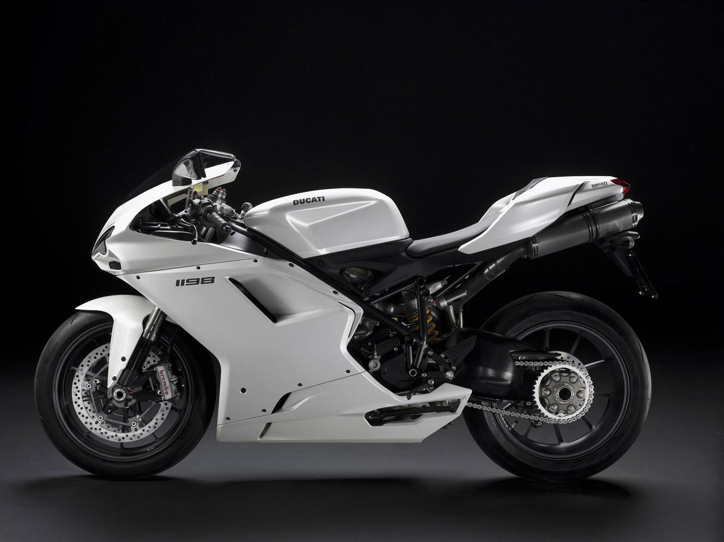 2007-2012 Fairings Ducati 1098 1198 848 White 1198  Generic