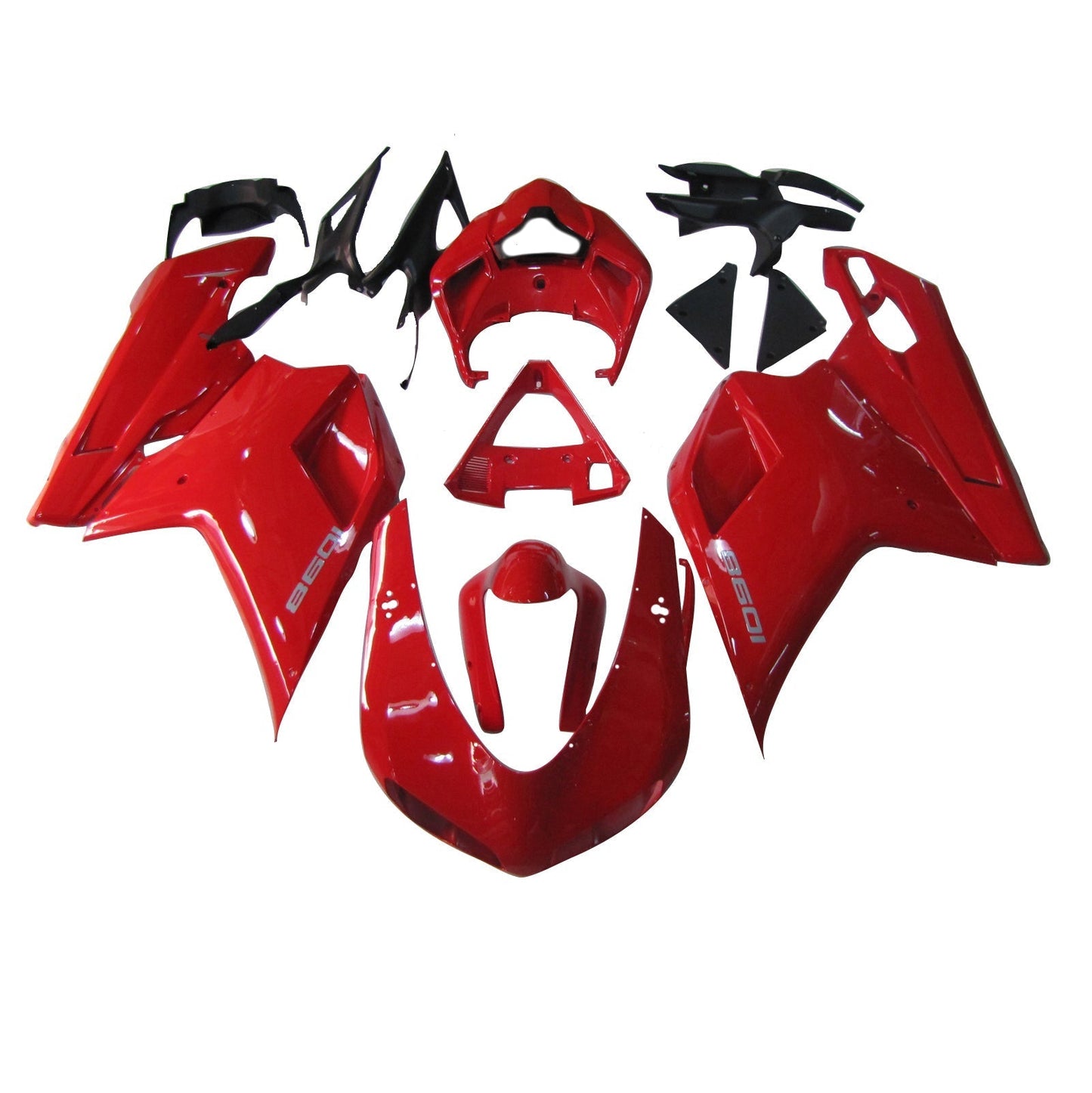 2007-2012 Fairings for Ducati 1098 1198 848 Red 1198 Generic