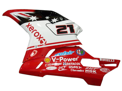 2007-2012 Fairings for Ducati 1098 1198 848 Red & White Xerox No.21  Generic