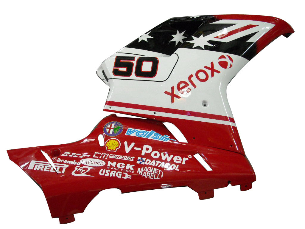 2007-2012 Fairings for Ducati 1098 1198 848 Red & White Xerox No.50  Generic