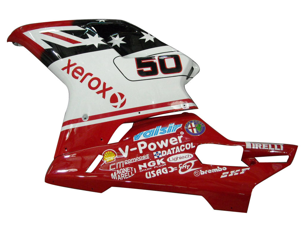 2007-2012 Fairings for Ducati 1098 1198 848 Red & White Xerox No.50  Generic