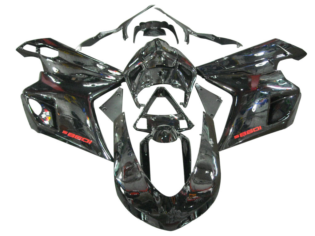 2007-2012 Fairings for Ducati 1098 1198 848 Black 1098s  Generic
