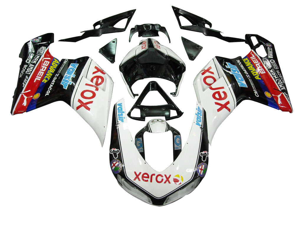 2007-2012 Fairings Ducati 1098 1198 848 White & Black 1098s  Generic