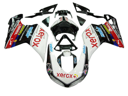 2007-2012 Fairings Ducati 1098 1198 848 White & Black 1098s  Generic