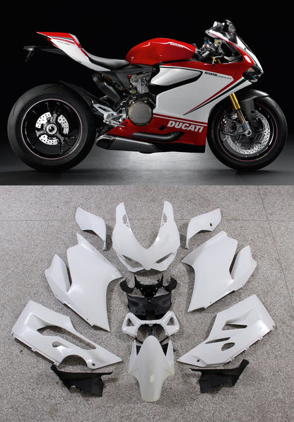 2012-2015 Fairings Ducati 1199 Panigale Red White 1199 Generic