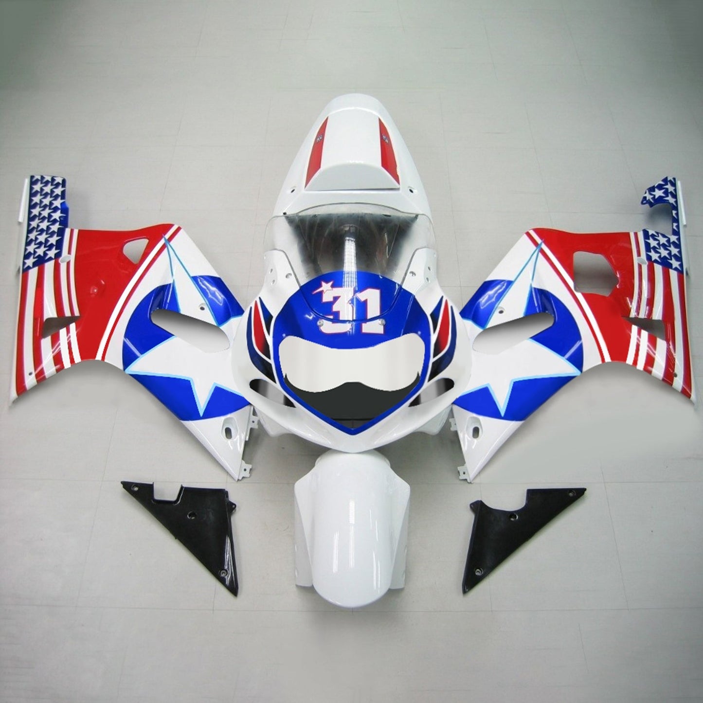 2001-2003 Suzuki GSXR750 Fairing Kit Bodywork Plastic ABS