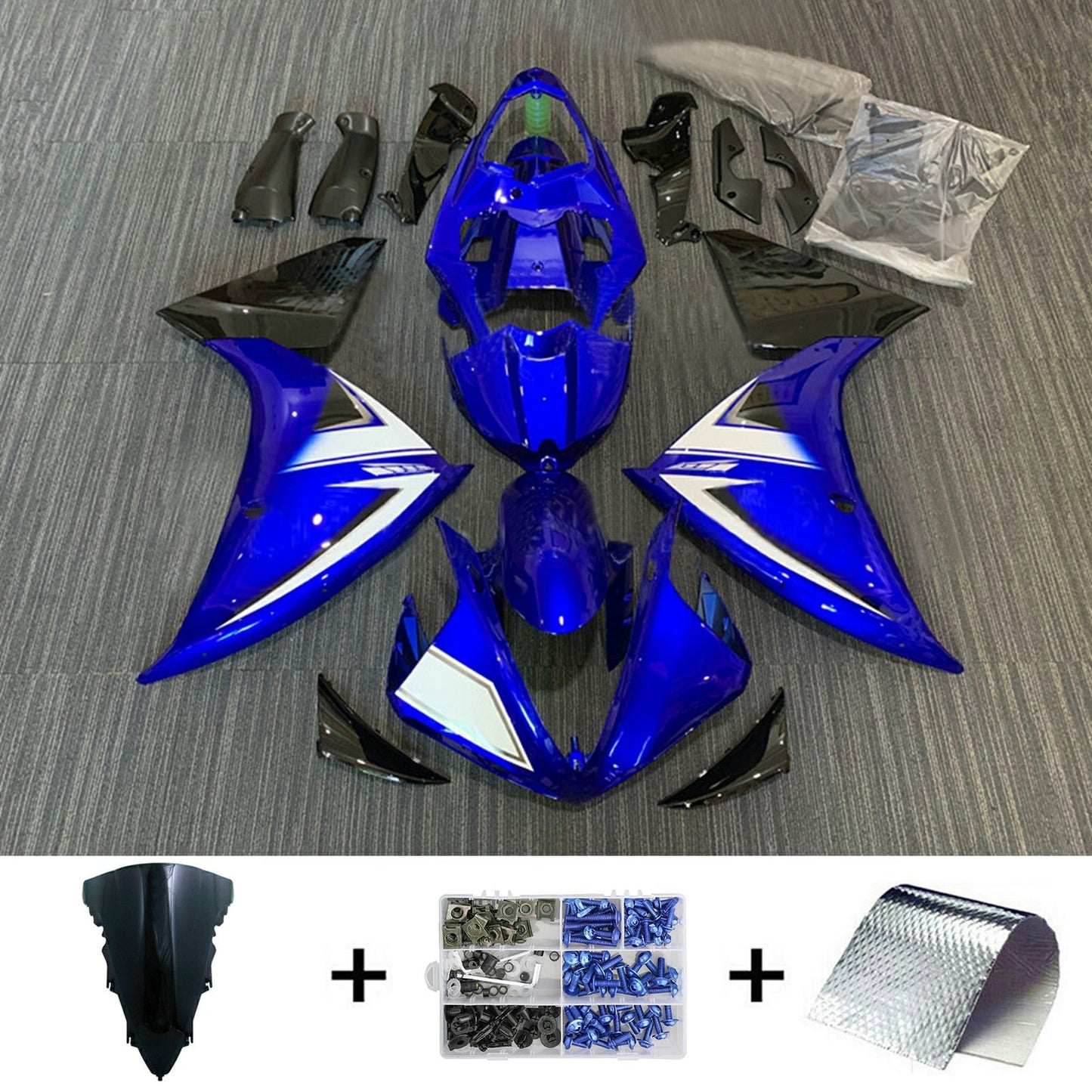 2009-2011 Yamaha YZF 1000 R1 Fairing Kit Bodywork Plastic ABS