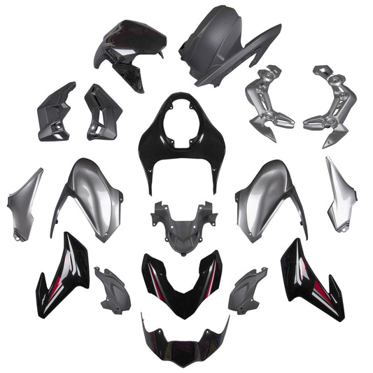 2017-2019 Silver Fairing Fit for Kawasaki Z900 Injection Plastic ABS Bodywork Generic