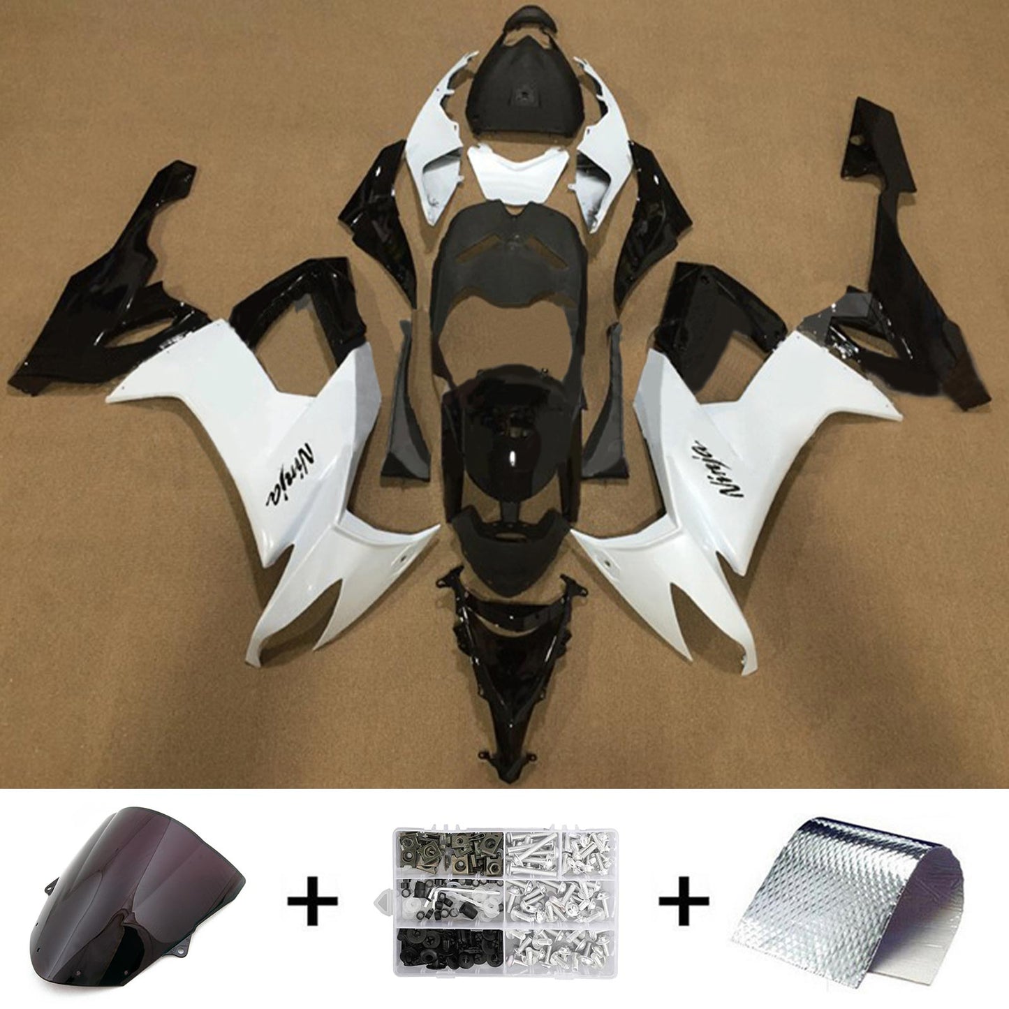 2008-2010 Kawasaki ZX10R Fairing Kit Bodywork Plastic ABS