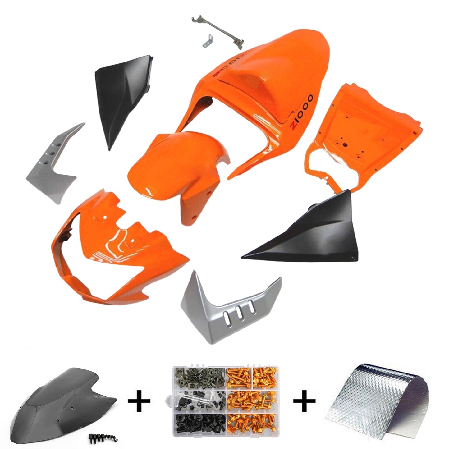 2003-2006 Kawasaki Z1000 Fairing Kit Bodywork Plastic ABS