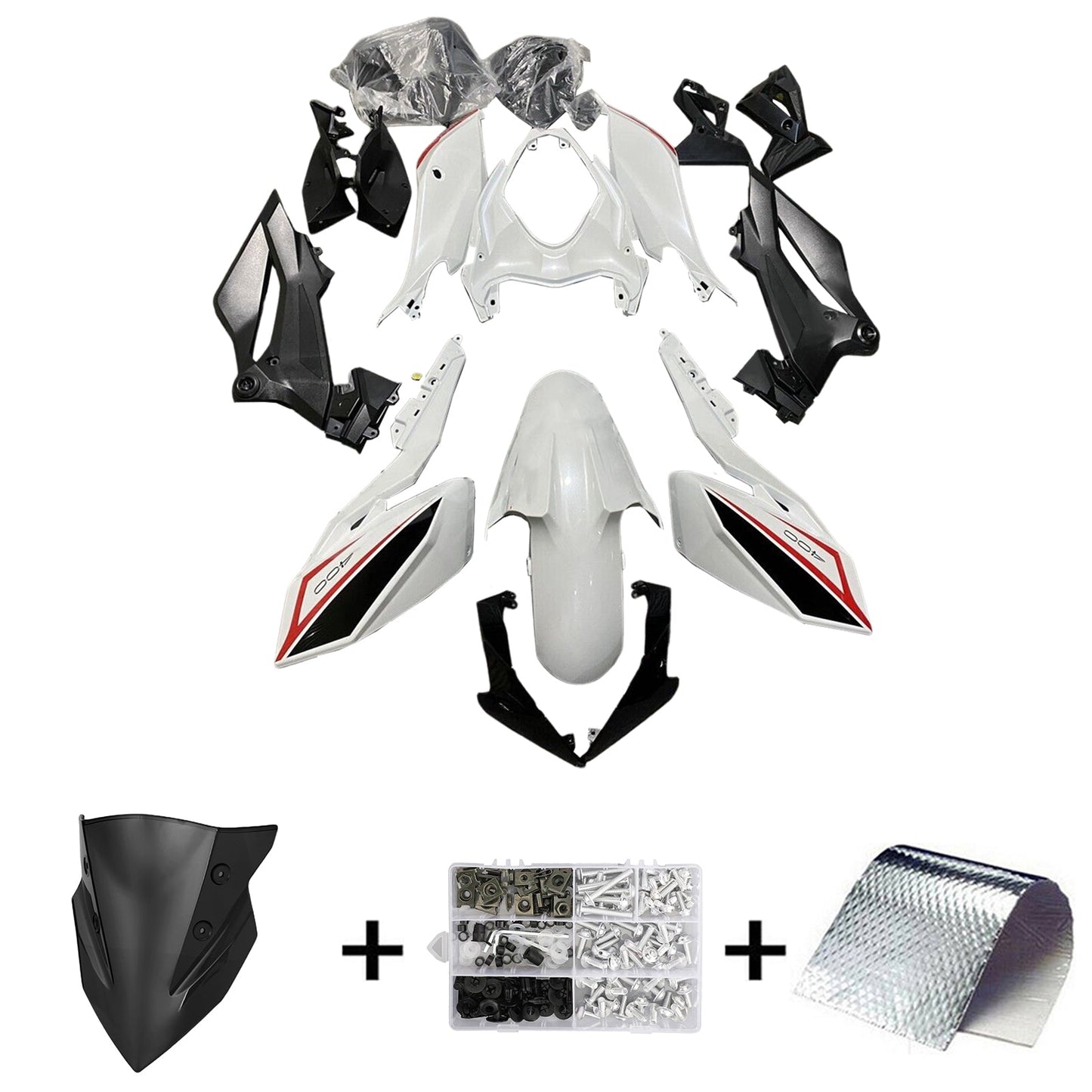 2018-2024 Kawasaki Z400 Fairing Kit Bodywork Plastic ABS