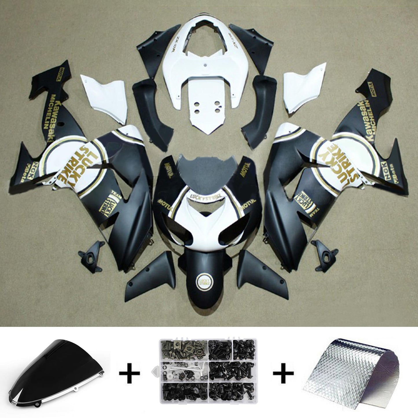 2006-2007 Kawasaki ZX10R Fairing Kit Bodywork Plastic ABS