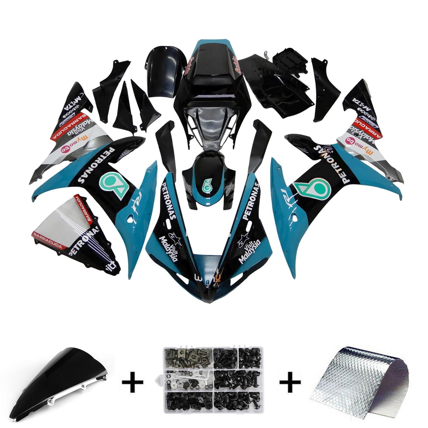 2002-2003 Yamaha YZF 1000 R1 Fairing Kit Bodywork Plastic ABS