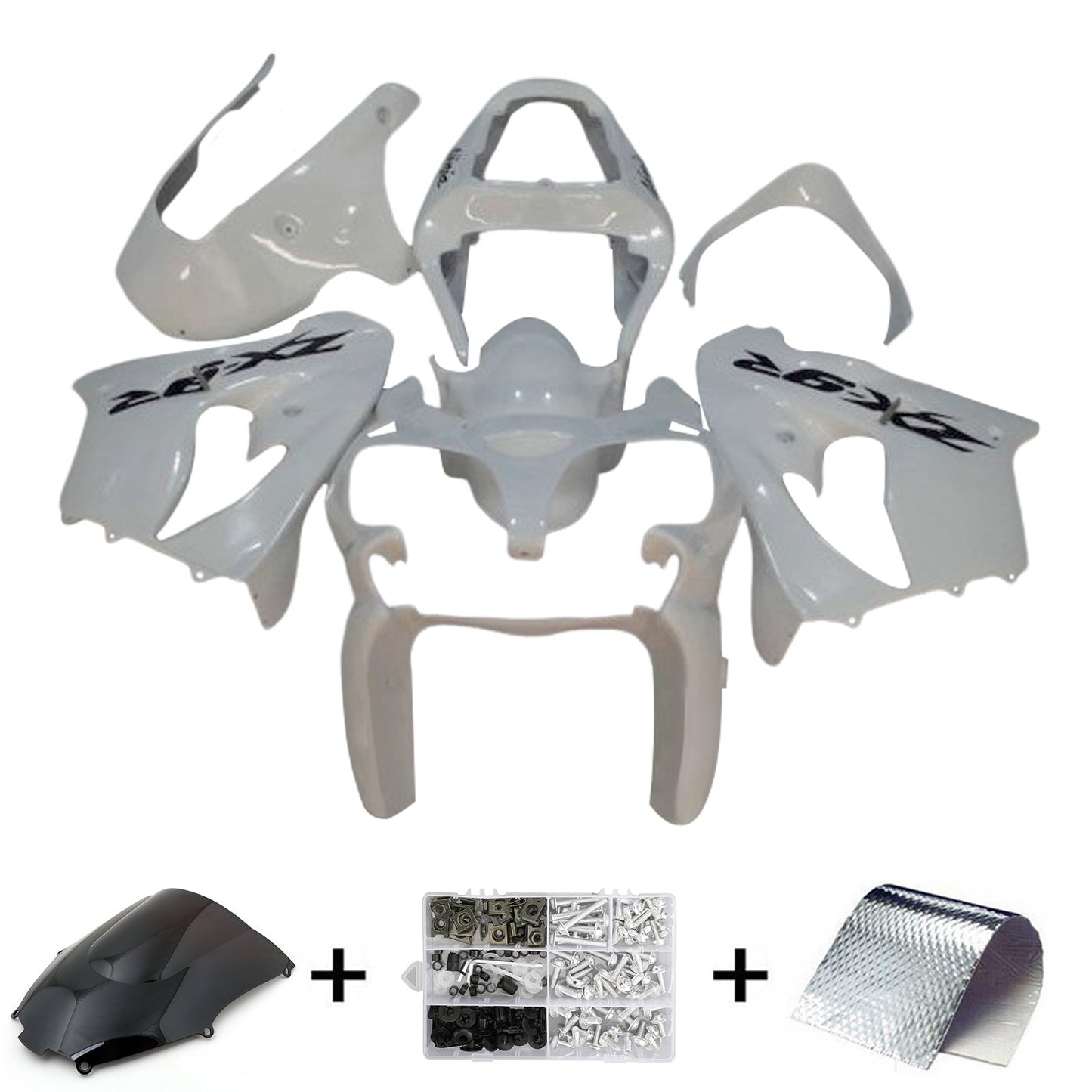 2002-2003 Kawasaki ZX9R Fairing Kit Bodywork Plastic ABS