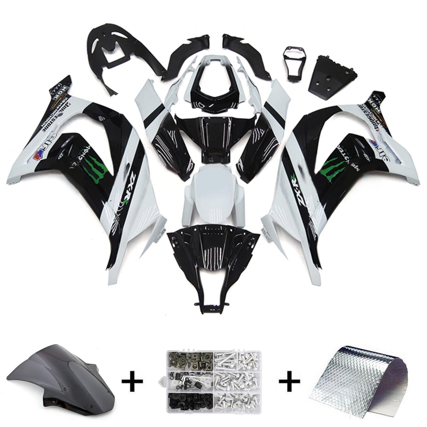2011-2015 Kawasaki ZX10R Fairing Kit Bodywork Plastic ABS