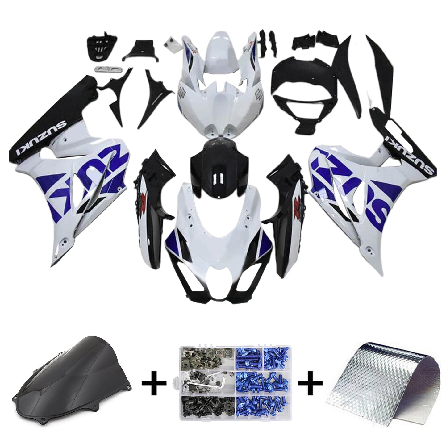 2017-2024 Suzuki GSXR1000 K17 Fairing Kit Bodywork Plastic ABS