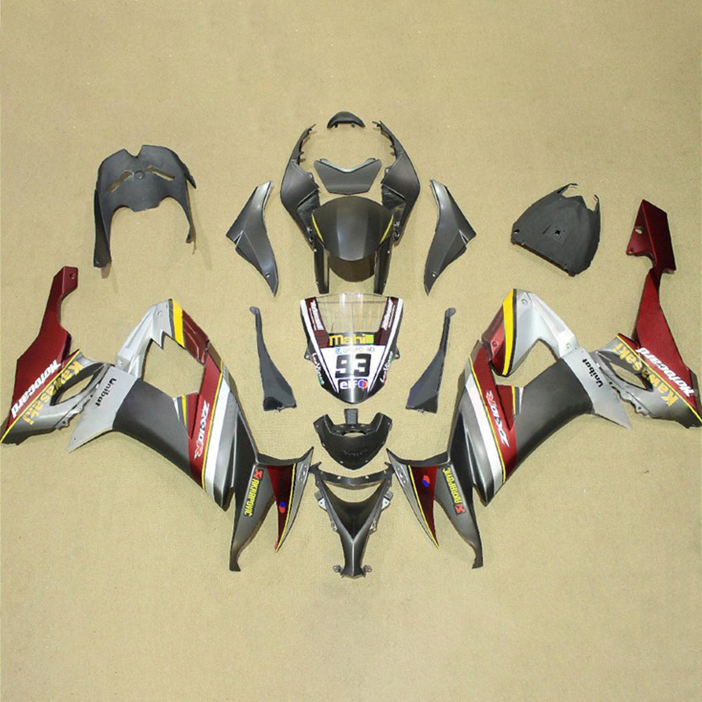 2008-2010 Kawasaki ZX10R Fairing Kit Bodywork Plastic ABS