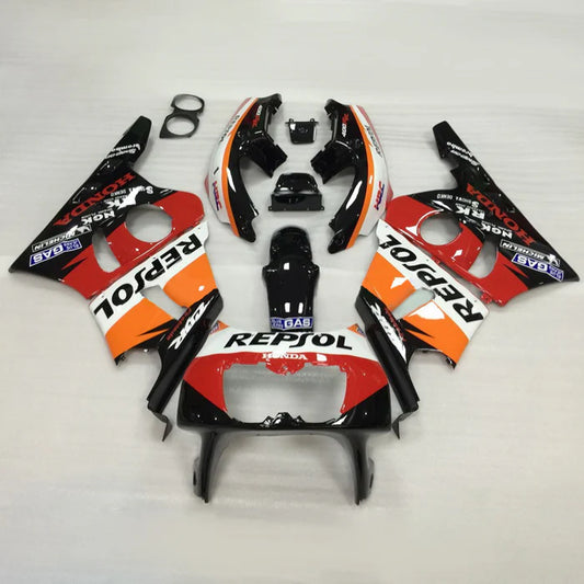1987-1989 Honda CBR400RR NC23 Orange & Red Repjol Fairing Kit