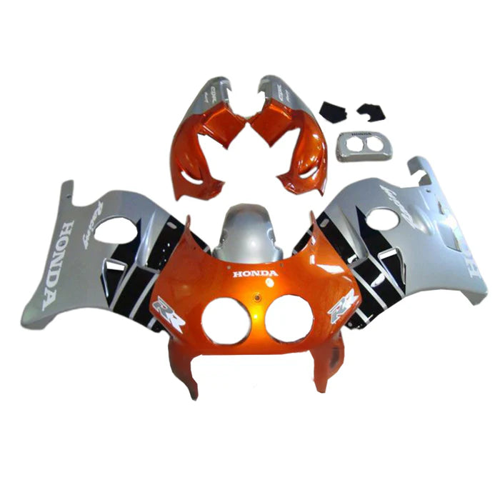 1990-1998 Honda CBR250RR MC22 Orange Silver Fairing Kit