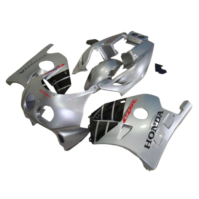 1990-1998 Honda CBR250RR MC22 Silver Black Fairing Kit