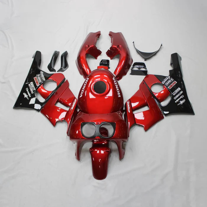 1990-1999 Honda CBR400RR NC29 Fairing Glossy Red & Black Kit
