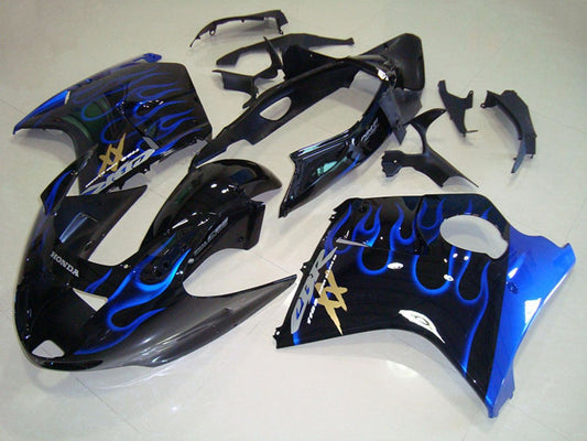 1996-2007 Black Blue Flame Honda CBR1100XX Blackbird Bike Fairing