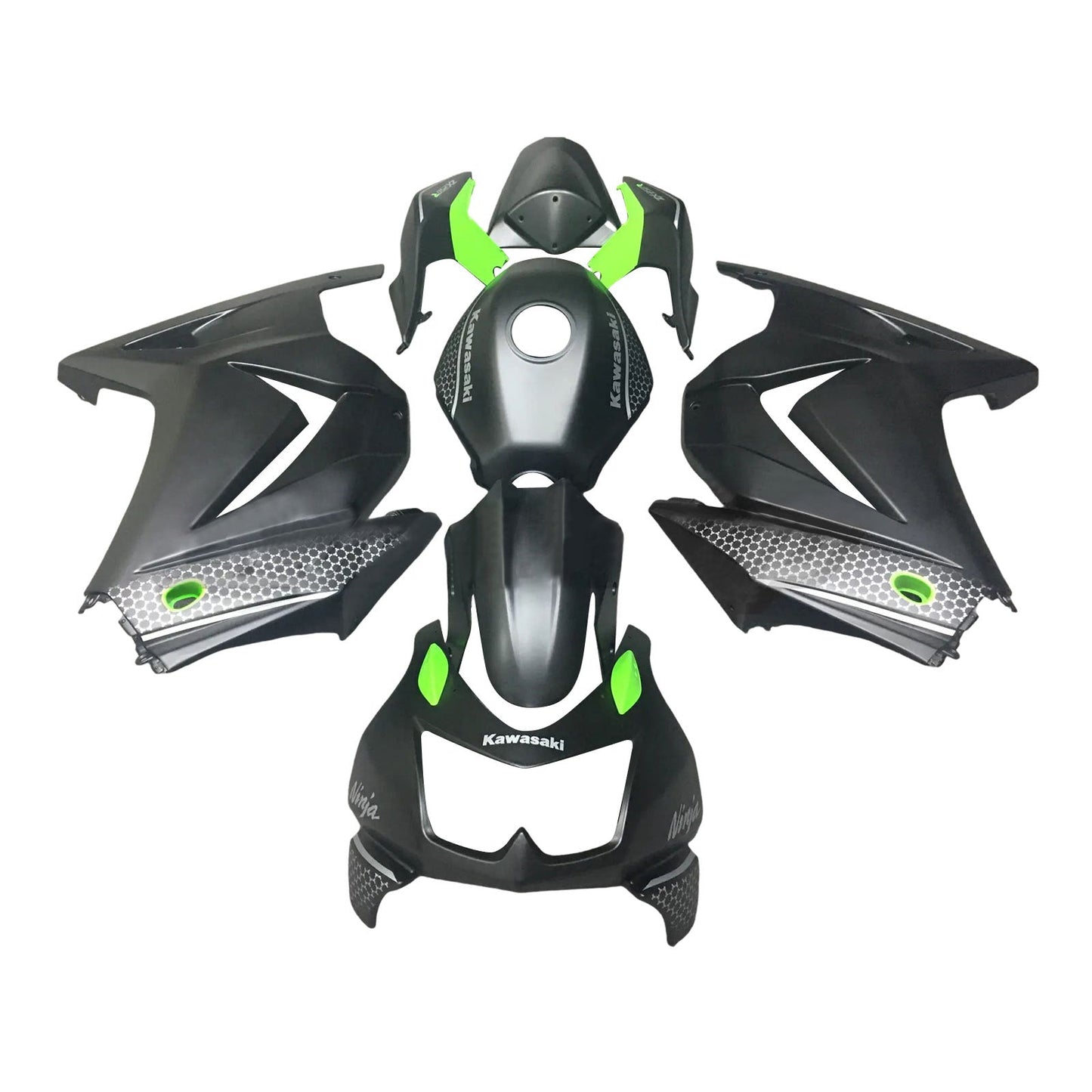 2008-2012 Kawasaki EX250 Ninja250R Fairing Kit Bodywork Plastic ABS