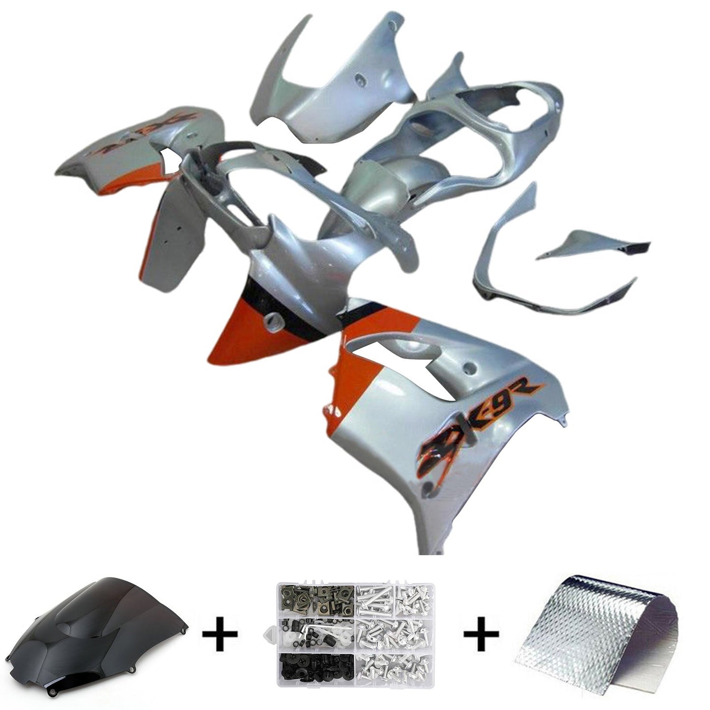 2000-2001 Kawasaki ZX9R Fairing Kit Bodywork Plastic ABS
