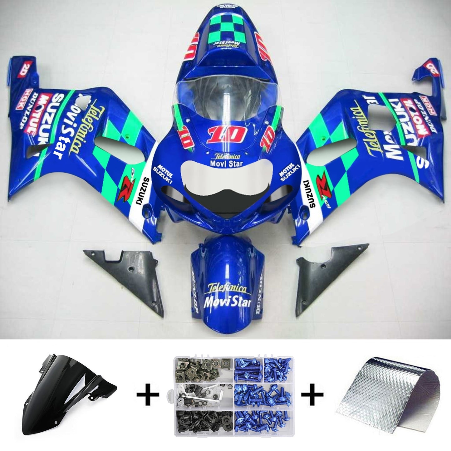 2001-2003 Suzuki GSXR750 Fairing Kit Bodywork Plastic ABS