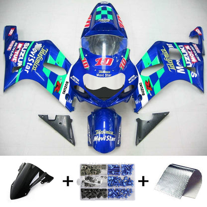 2001-2003 Suzuki GSXR750 Fairing Kit Bodywork Plastic ABS