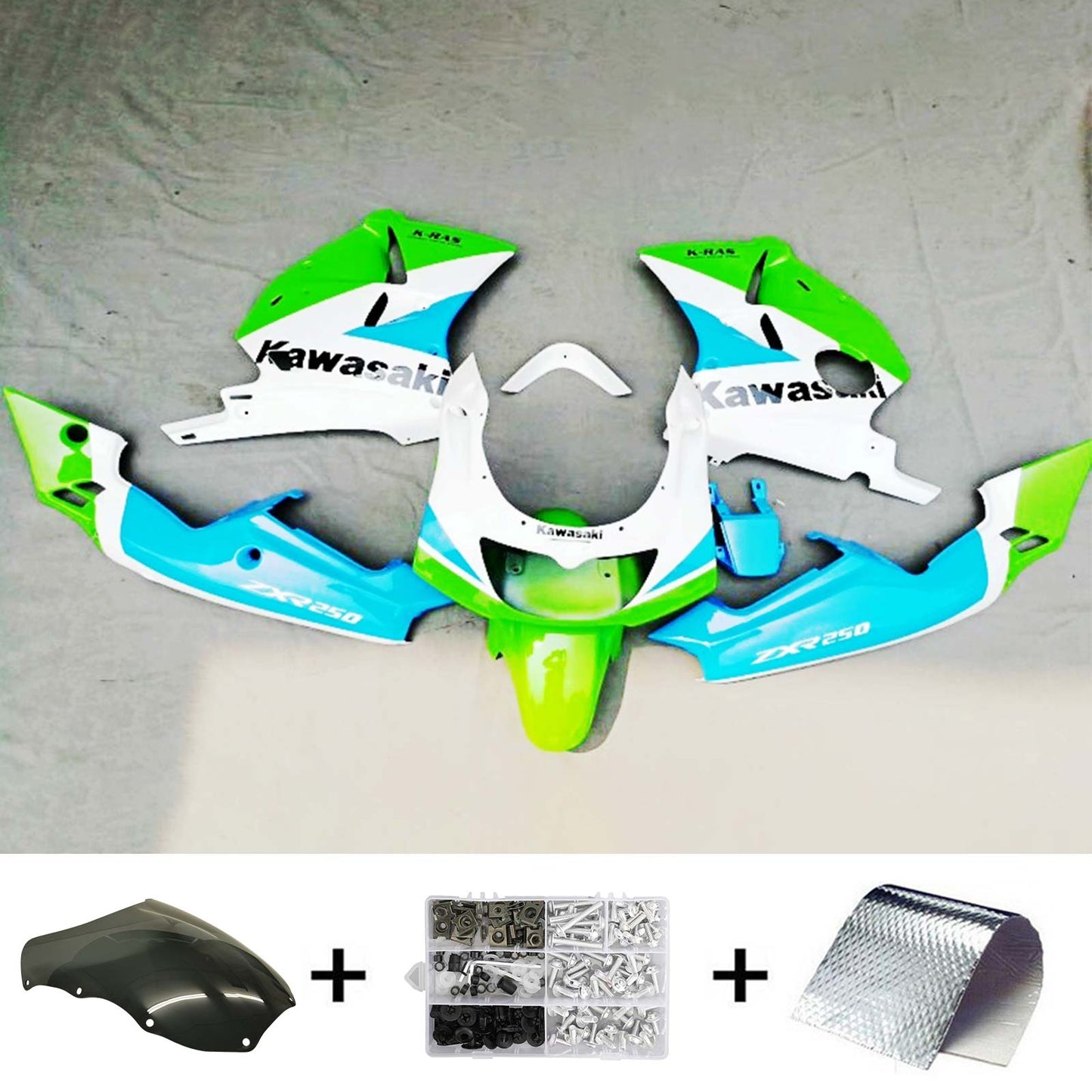 1992-1996 Kawasaki ZXR400 Fairing Kit Bodywork Plastic ABS