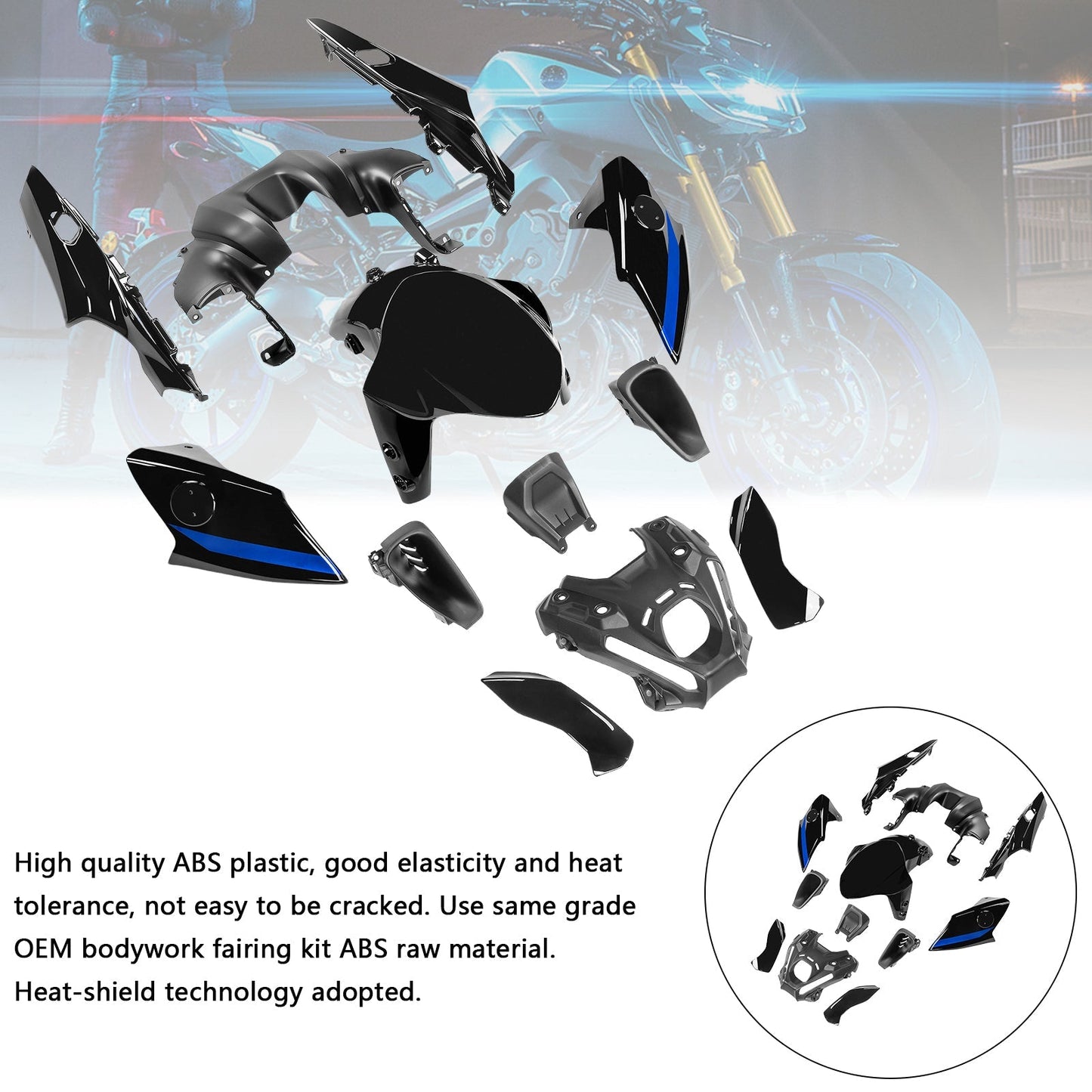 2021-2023 Yamaha MT-09 / MT-09 SP Fairing Kit