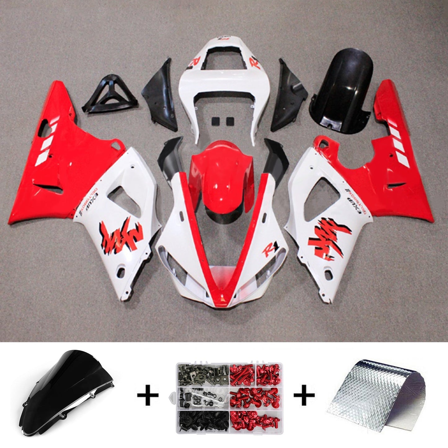 2000-2001 Yamaha YZF 1000 R1 Fairing Kit Bodywork Plastic ABS