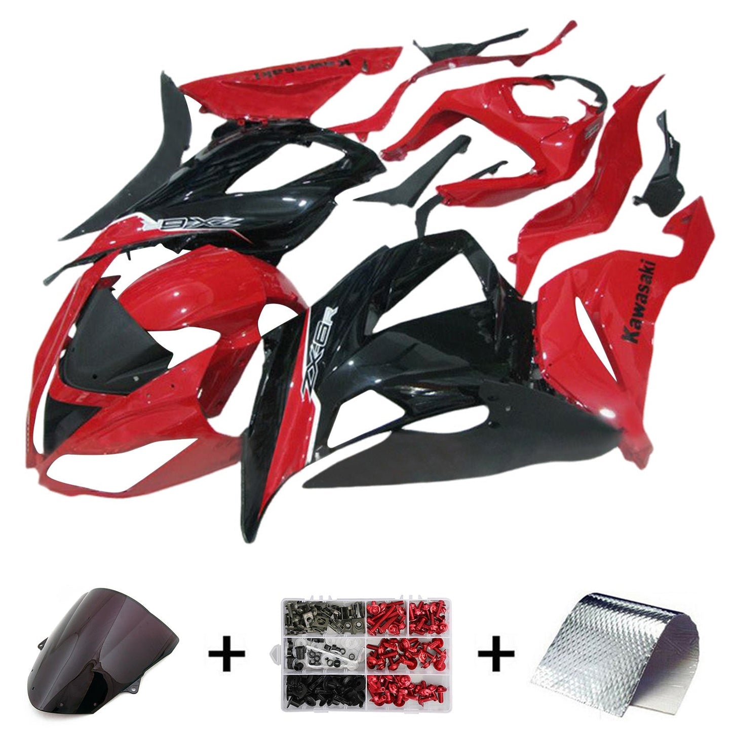 2013-2018 Kawasaki ZX6R 636 Fairing Kit Bodywork Plastic ABS