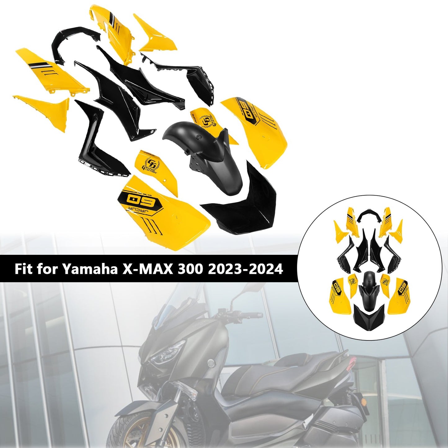 2023-2024 Yamaha X-MAX 300 XMAX Fairing Kit
