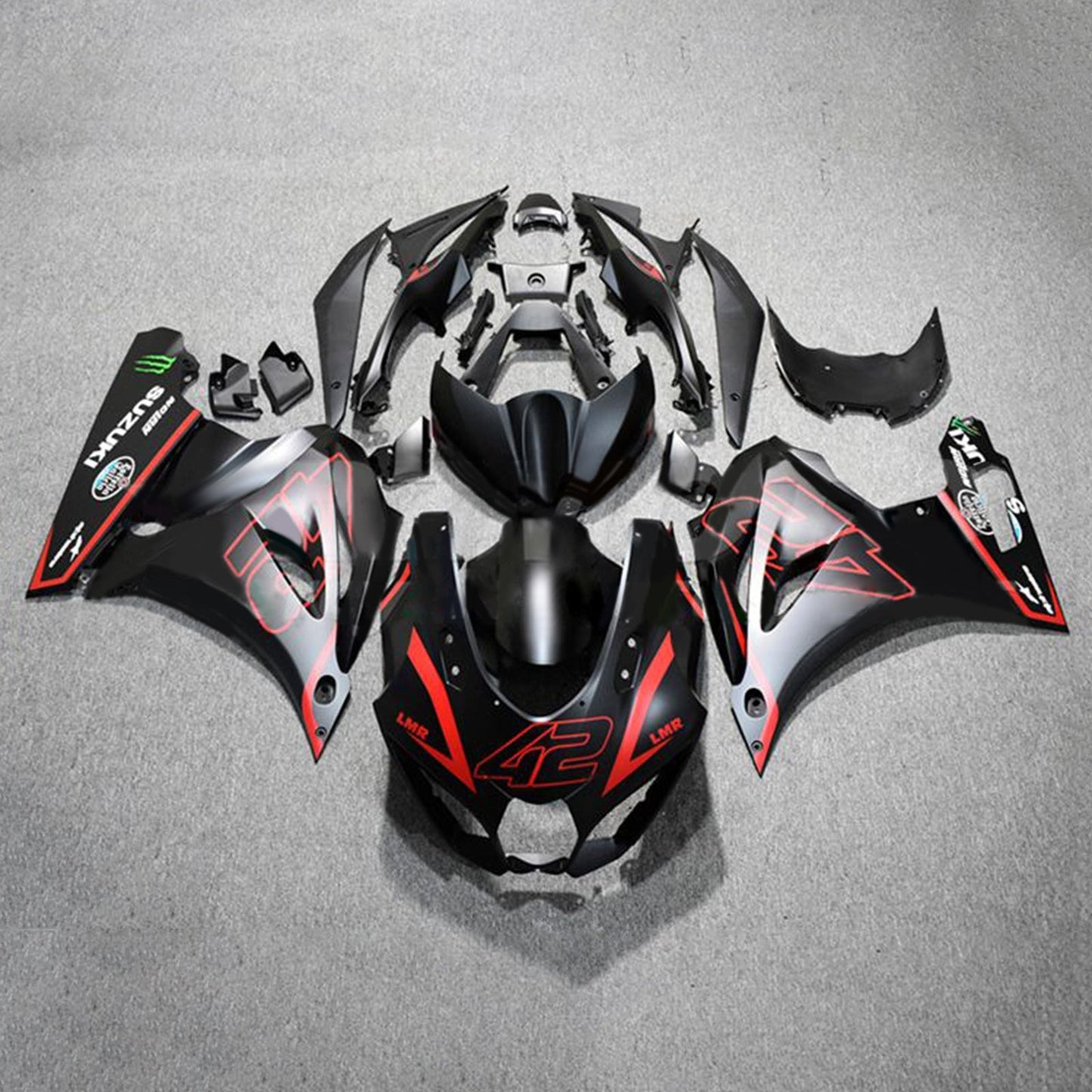 2017-2024 Suzuki GSXR1000 K17 Fairing Kit Bodywork Plastic ABS