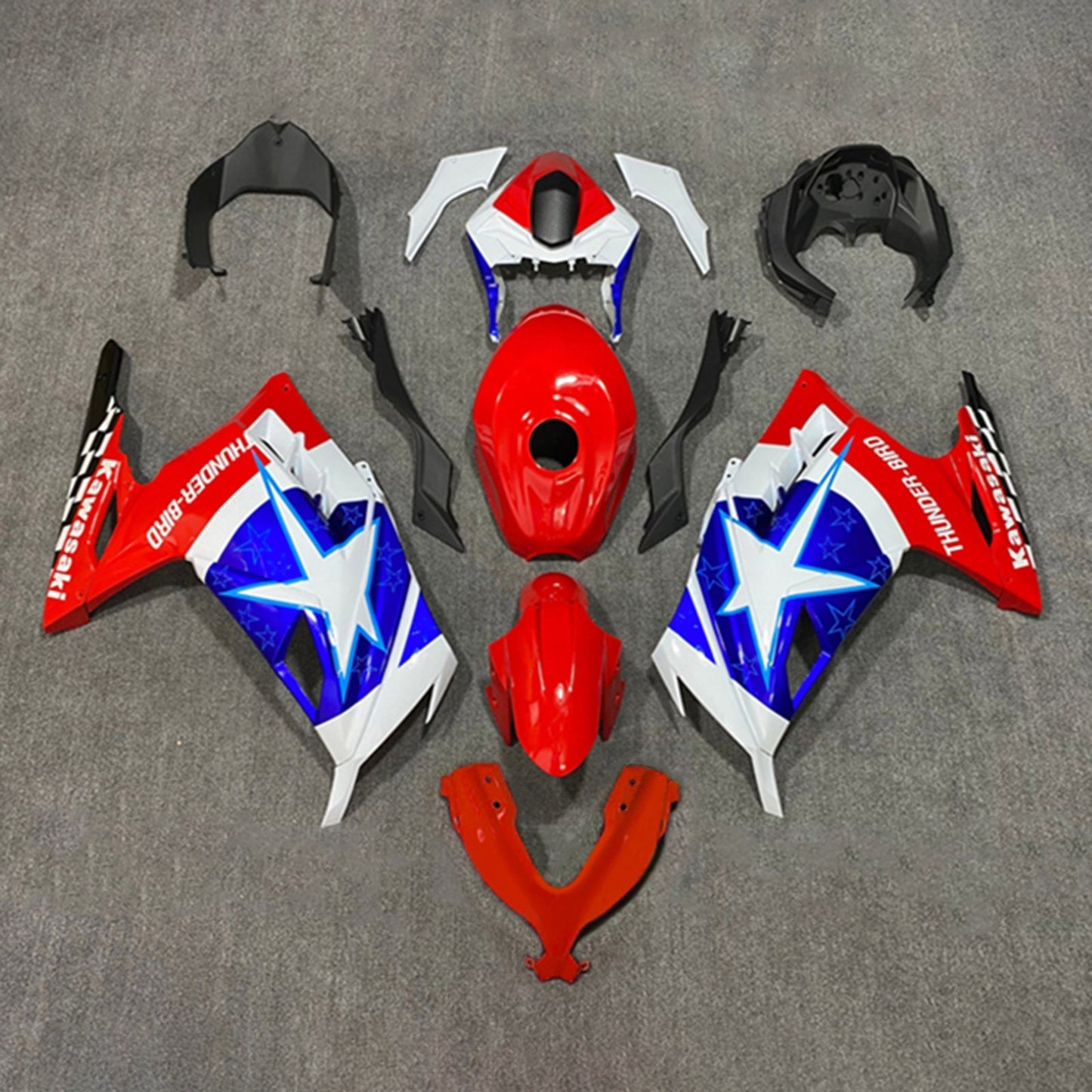 2013-2024 Kawasaki EX300 Ninja300 Fairing Kit Bodywork Plastic ABS