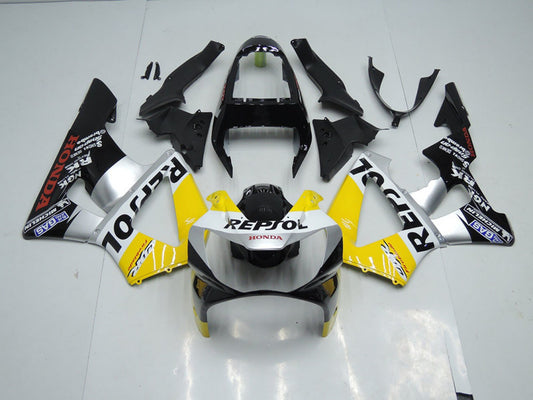 2000-2001 Yellow Silver Black Honda CBR900RR 929 Motorcycle Fairings